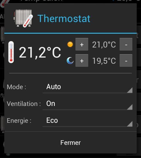 imperihome android thermostat