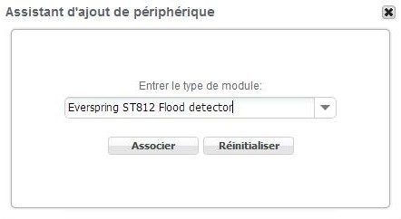 Guide d'installation du détecteur d'eau ST-812 EVERSPRING avec la zipabox