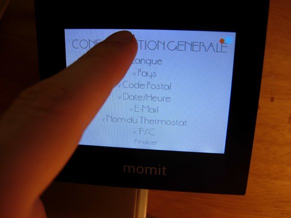 Guide de fonctionnement du Momit Smart Thermostat