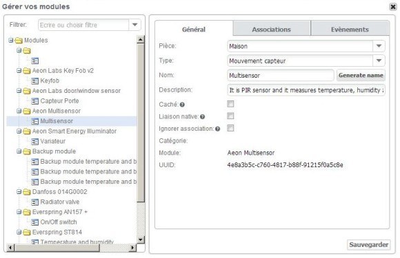 Guide d'installation du module Multisensor détecteur multifonction AEON LABS avec la Zipabox