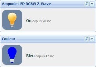 Guide d’utilisation de l’ampoule LED RGBW Z-Wave avec la Eedomus