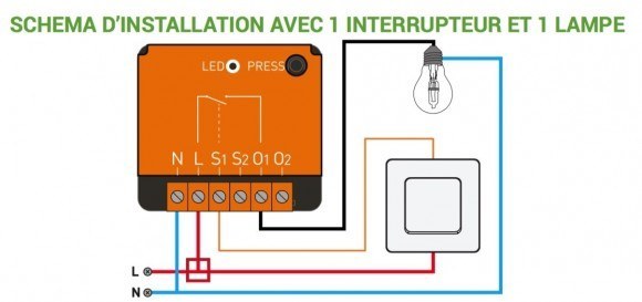 NODON_micromodule_EnOcean_schéma_interrupteur_simple