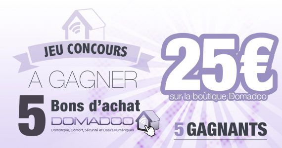 #CONCOURS: gagnez 5 bons d’achat de 25€ sur la boutique Domadoo !