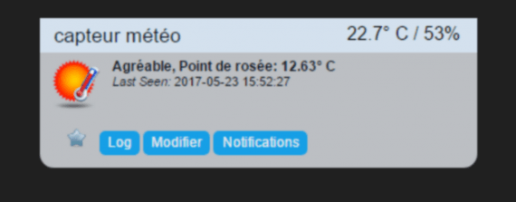 Capteur RFX météo 1