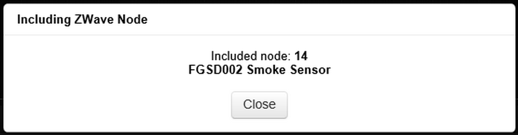 including smoke sensor