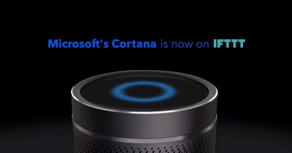 microsoft cortana ifttt une