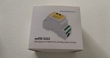 Découverte de l’adaptateur rail DIN Eutonomy EUFIX S222 pour micromodule Fibaro FGS-222