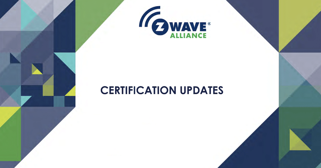 z wave certification v2 une