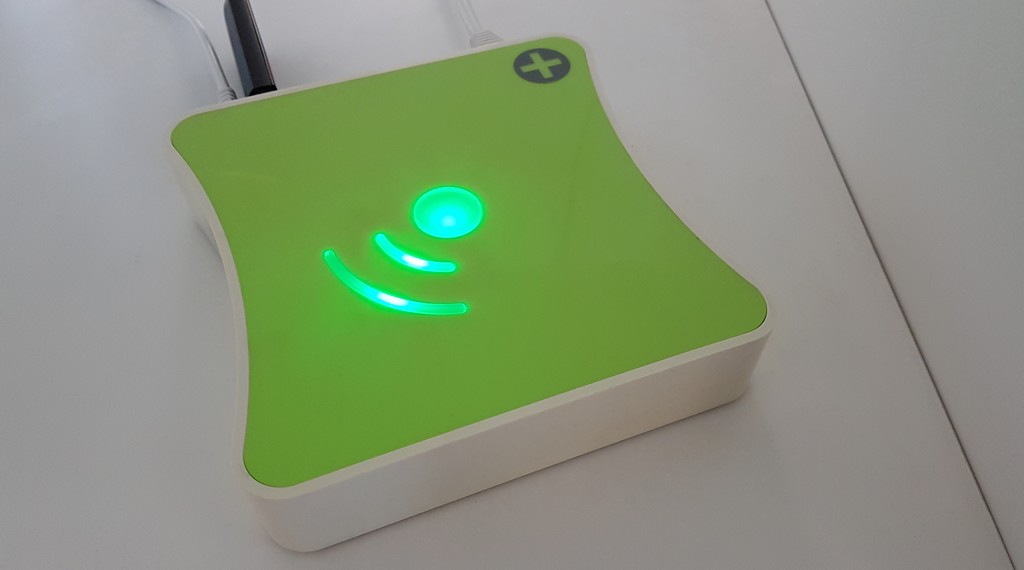 LED verte : eedomus connectée par Ethernet
