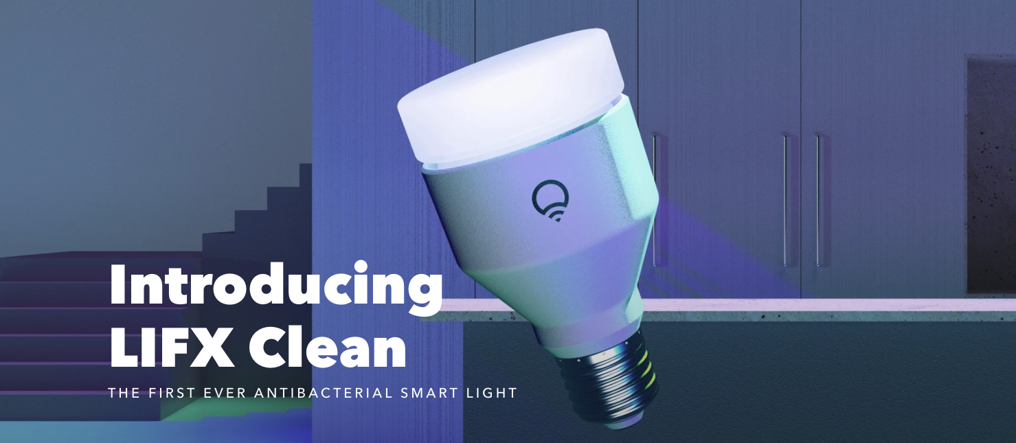 L’ampoule intelligente LifX Clean, la lampe connectée qui désinfecte votre intérieur