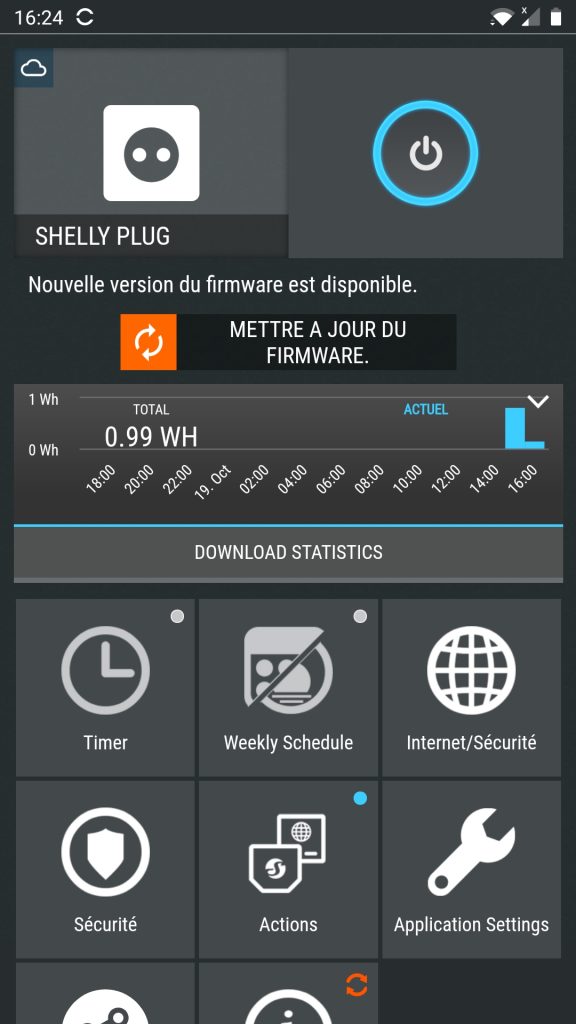 shelly cloud app device