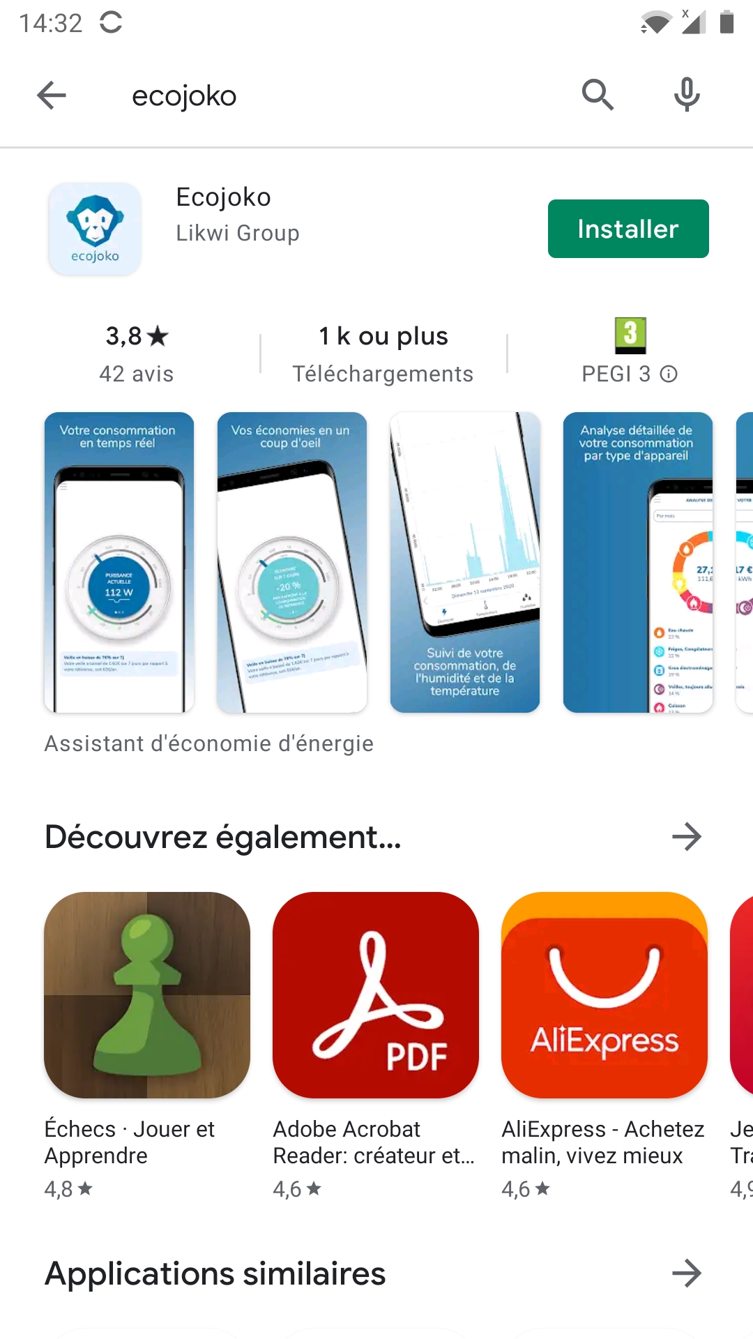 Ecojoko (mesure de votre conso électrique) : MAJ de l'application iPhone