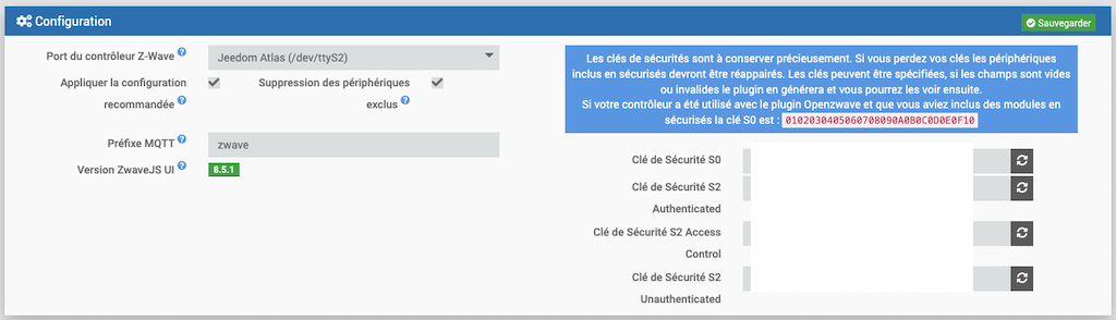 cle securite S0 openzwave01