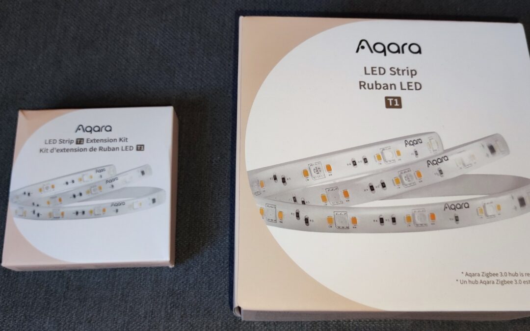 Découverte du ruban LED connecté RGBIC AQARA Zigbee 3.0