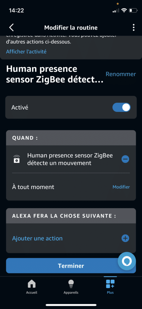 comment configurer capteur de presence 36