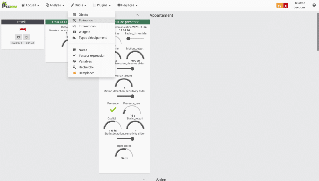 comment configurer capteur de presence 51