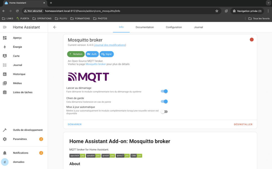Home Assistant et Zigbee2MQTT: installation et configuration