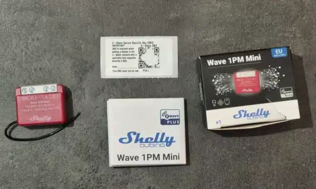 Shelly Wave 1PM Mini : Le plus petit commutateur intelligent Z-Wave au monde