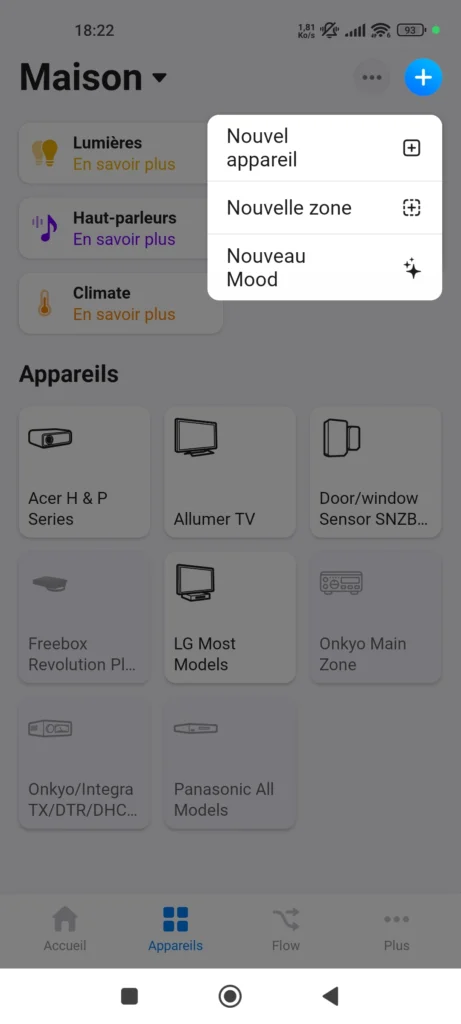 App Homey Sonoff snzb 05p detecteur fuite eau zigbee 2048x921 001