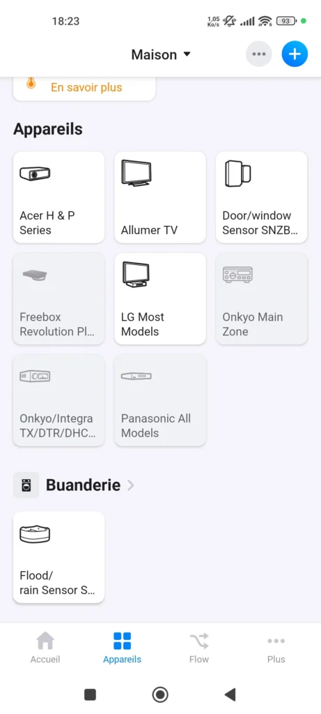 App Homey Sonoff snzb 05p detecteur fuite eau zigbee 2048x921 011
