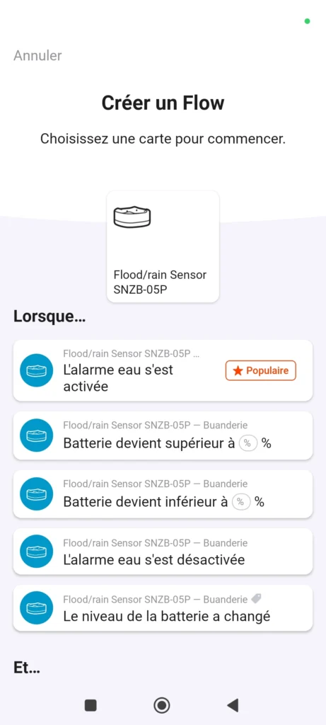 App Homey Sonoff snzb 05p detecteur fuite eau zigbee 2048x921 018