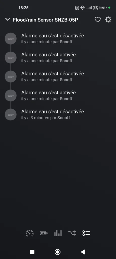 App Homey Sonoff snzb 05p detecteur fuite eau zigbee 2048x921 019