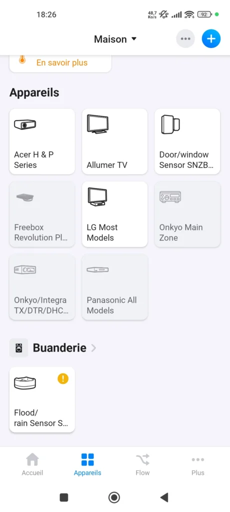 App Homey Sonoff snzb 05p detecteur fuite eau zigbee 2048x921 023