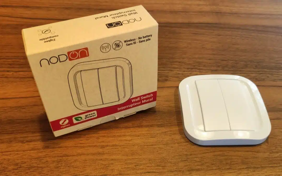 Découverte de l’interrupteur sans fil sans pile Zigbee NodOn