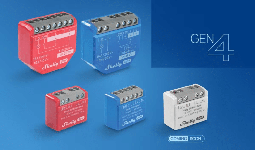 Shelly Gen4: des modules intelligents avec ZigBee et Matter