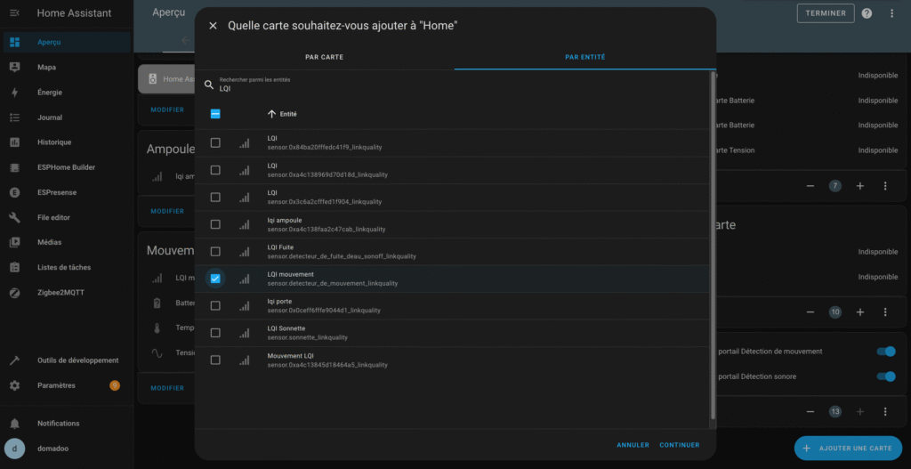 Comprendre et historiser les LQI de vos appareils connectés : Zigbee2MQTT et Home Assistant 