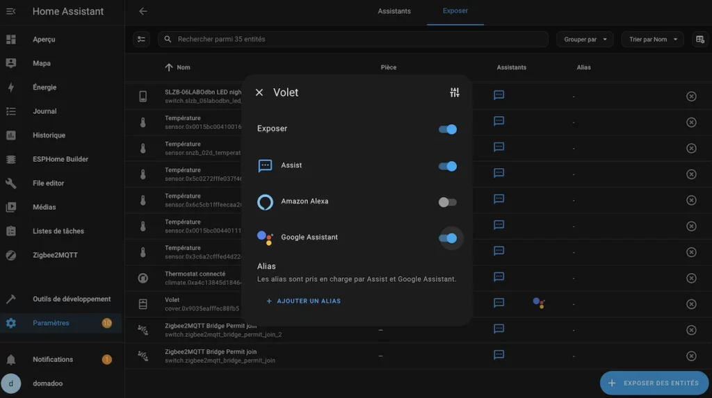 Comment utiliser Home Assistant avec Google Home (via le cloud de Nabu Casa)