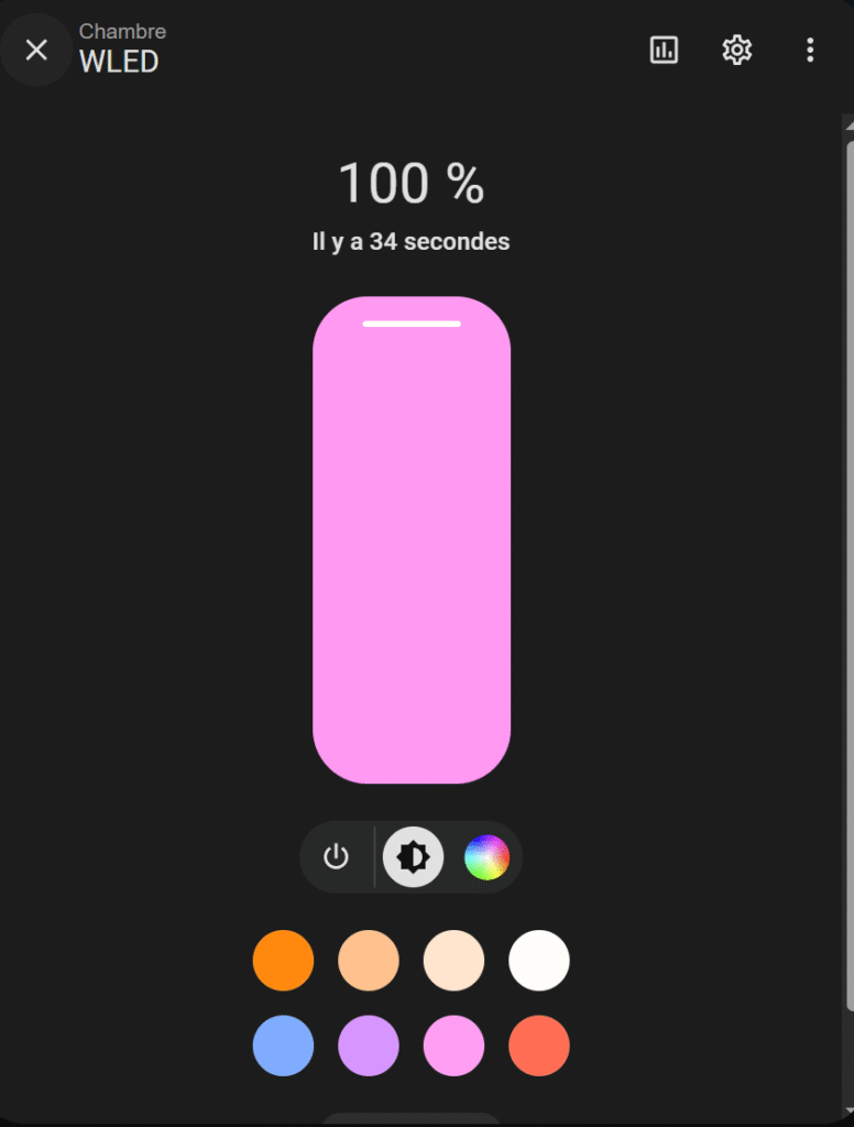 wled on home assistant