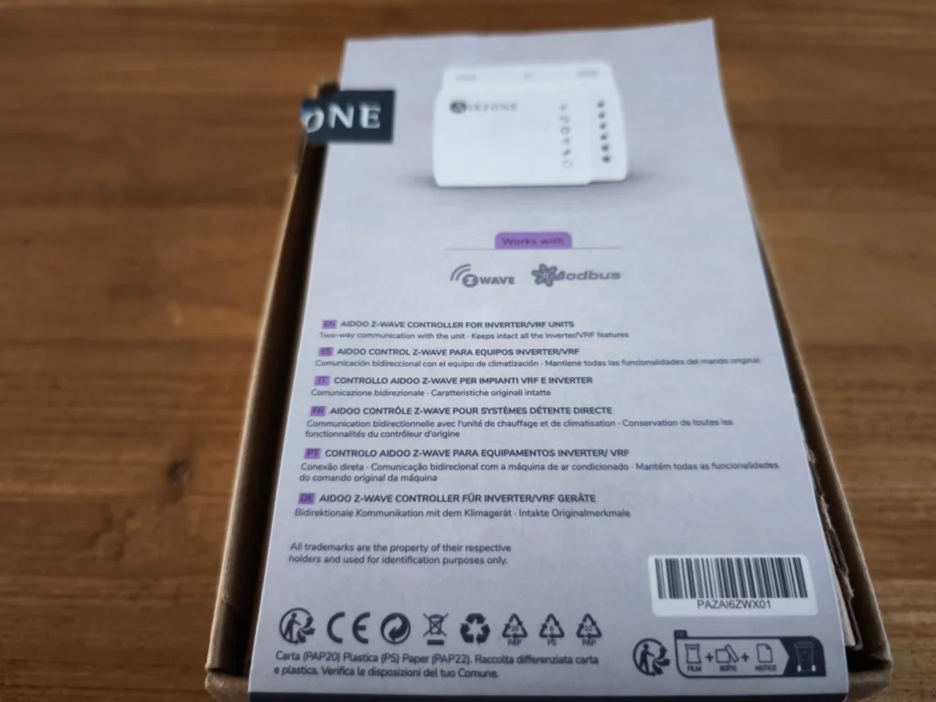 Airzone Aidoo chauffage climatisation zwave 2048x1536 005