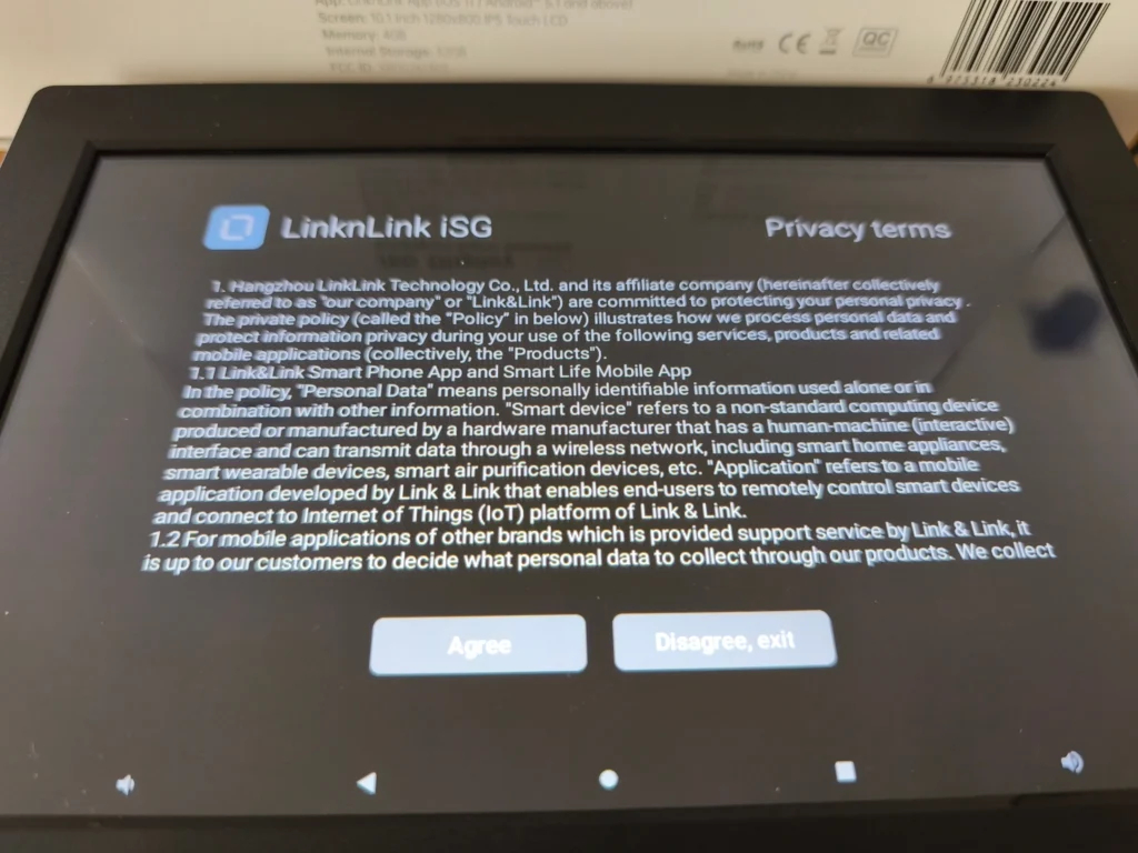 Tablette LinknLink IGS display max CPF1056 2048x1536 T035