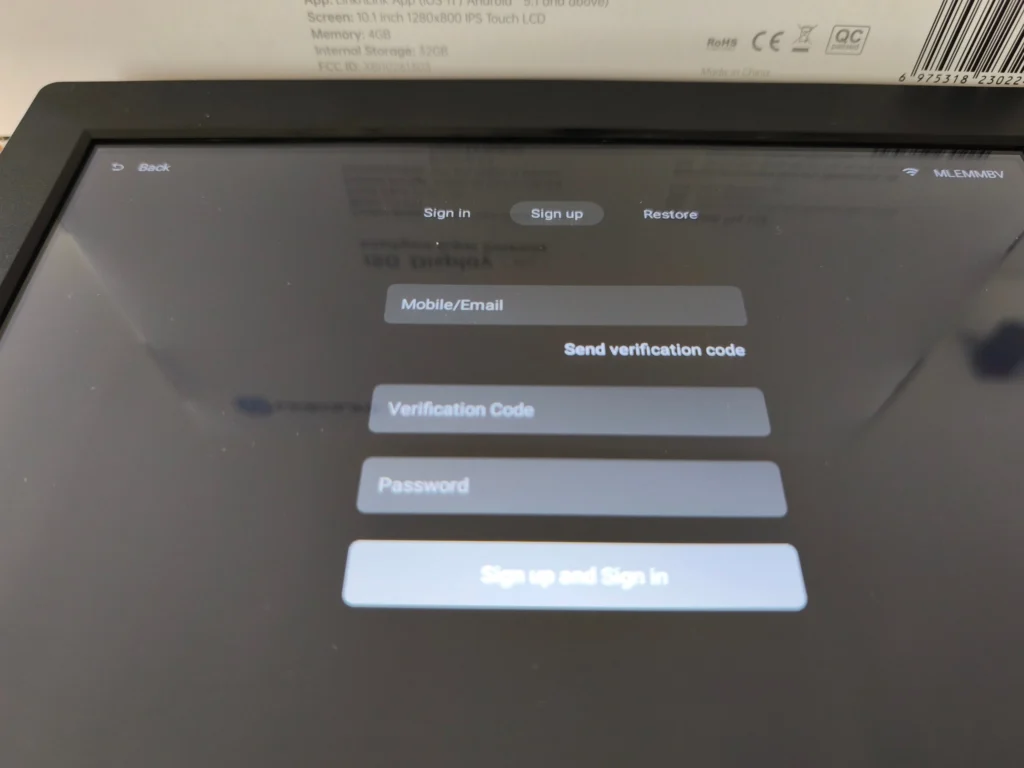 Tablette LinknLink IGS display max CPF1056 2048x1536 T038