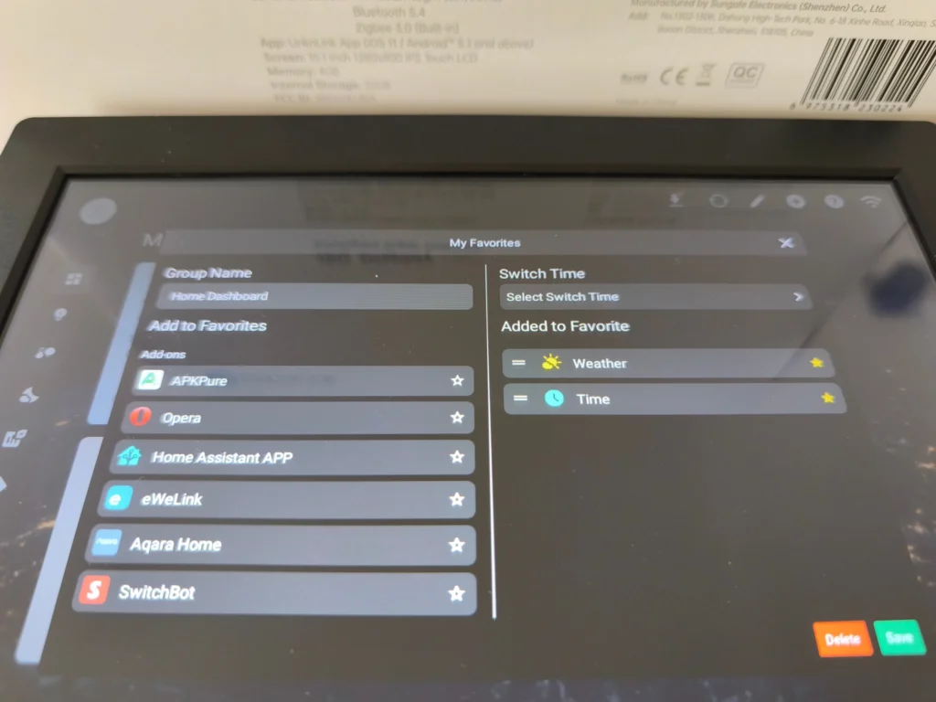 Tablette LinknLink IGS display max CPF1056 2048x1536 T075