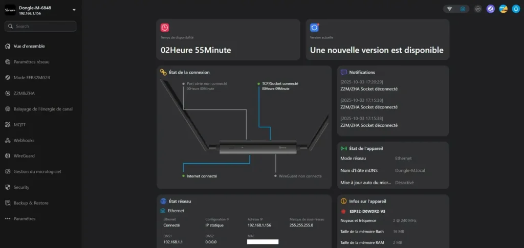 Nouveau Sonoff Dongle Max Zigbee Thread ethernet PoE DONGLE-M 22 Sonoff Dongle Max pres 002a