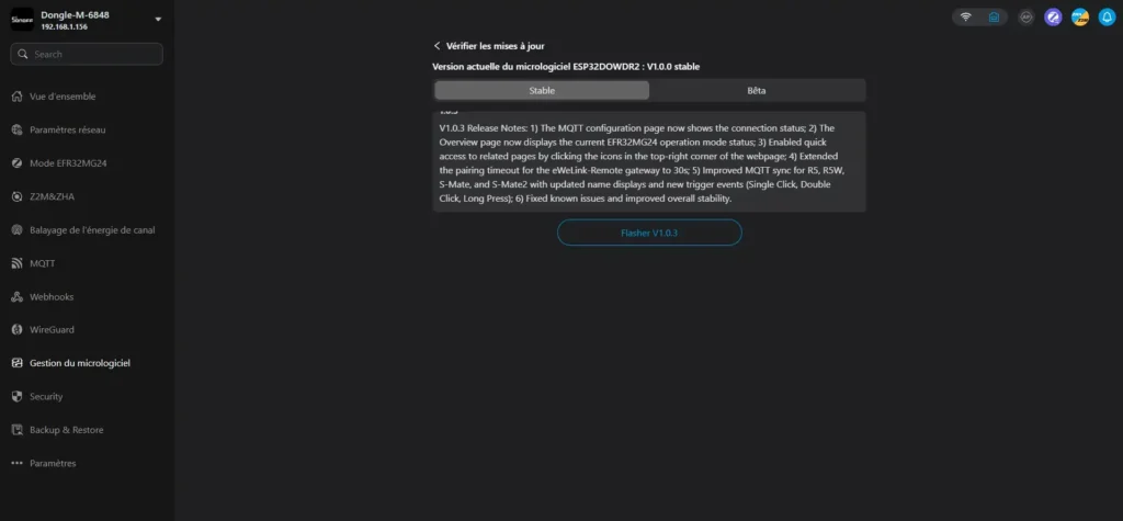 Nouveau Sonoff Dongle Max Zigbee Thread ethernet PoE DONGLE-M 48 Sonoff Dongle Max pres 026