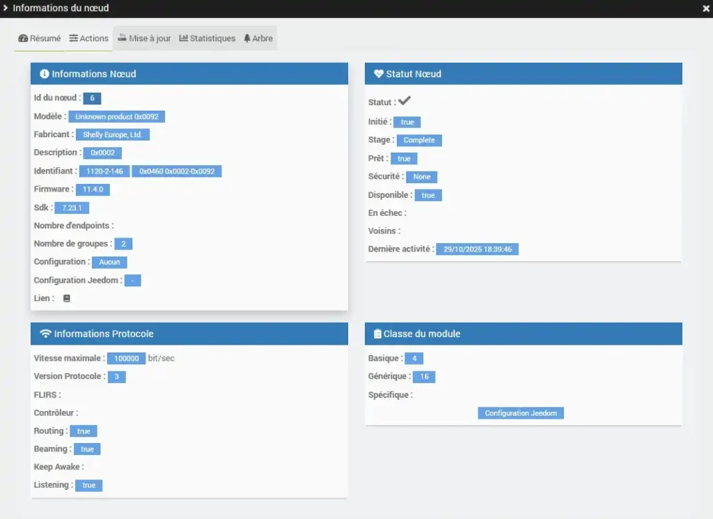 Prise Zwave 800 intelligente Shelly Outdoor Plug S Long Range 55 Jee conf 001
