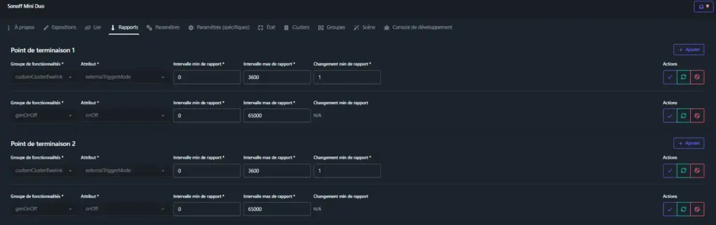 Sonoff Mini Duo module double On-Off zigbee et amplificateur 25 HA Z2M inc 014