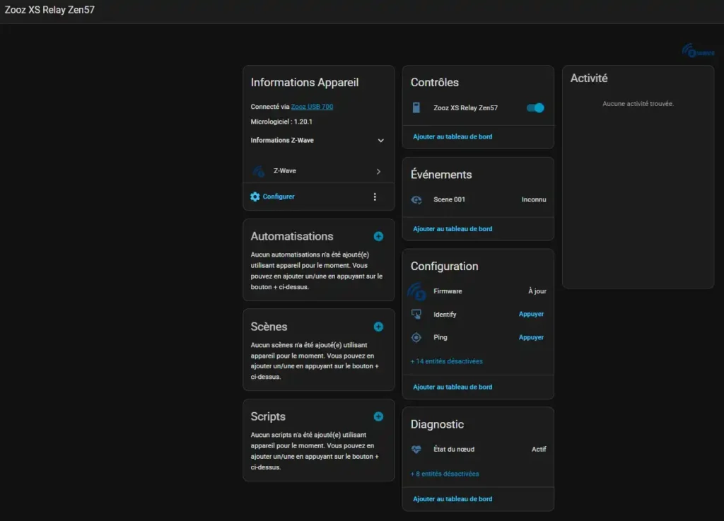 Zooz XS Relay Zen57 module On-Off Zwave800 Long Range 31 HA ZW inc 009