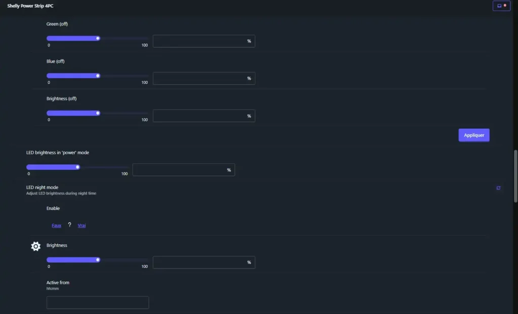 Multiprise Shelly power strip4 Gen4 Wifi Matter Zigbee 44 HA z2m inc 012d