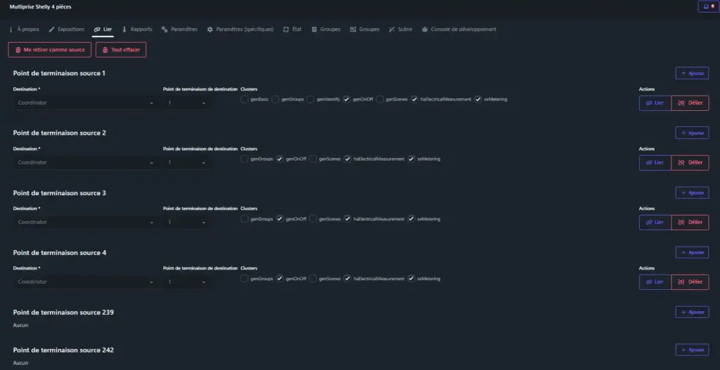 Multiprise Shelly power strip4 Gen4 Wifi Matter Zigbee 48 HA z2m inc 013