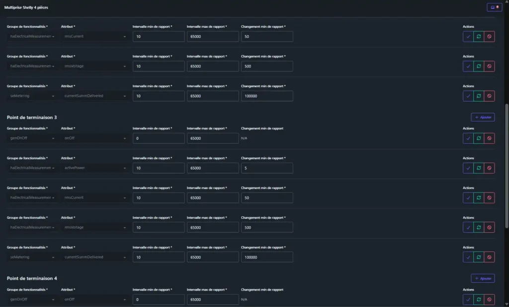 Multiprise Shelly power strip4 Gen4 Wifi Matter Zigbee 50 HA z2m inc 014b