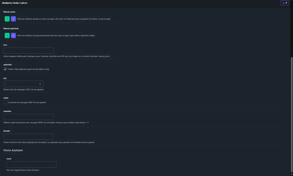 Multiprise Shelly power strip4 Gen4 Wifi Matter Zigbee 53 HA z2m inc 015b