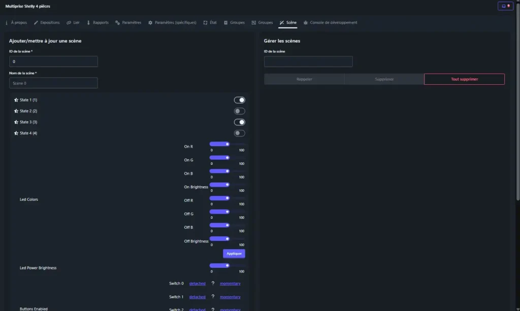Multiprise Shelly power strip4 Gen4 Wifi Matter Zigbee 59 HA z2m inc 020a