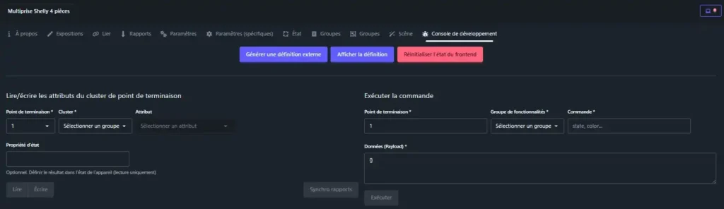 Multiprise Shelly power strip4 Gen4 Wifi Matter Zigbee 61 HA z2m inc 021