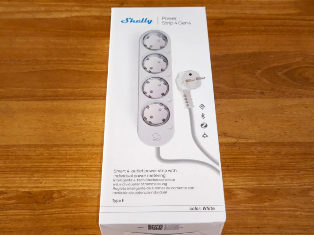 Multiprise Shelly power strip4 Gen4 Wifi Matter Zigbee 3 Shelly Power Strip4 Gen4 multiprise