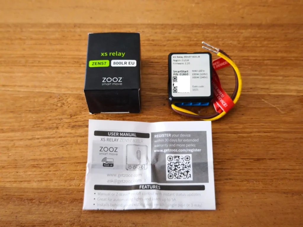 Zooz XS Relay Zen57 module On-Off Zwave800 Long Range 8 module on-off