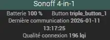 Tutoriel de la télécommande 4 boutons Sonoff ORB 4 in 1 zigbee 3.0 52 Jeezig dash 003